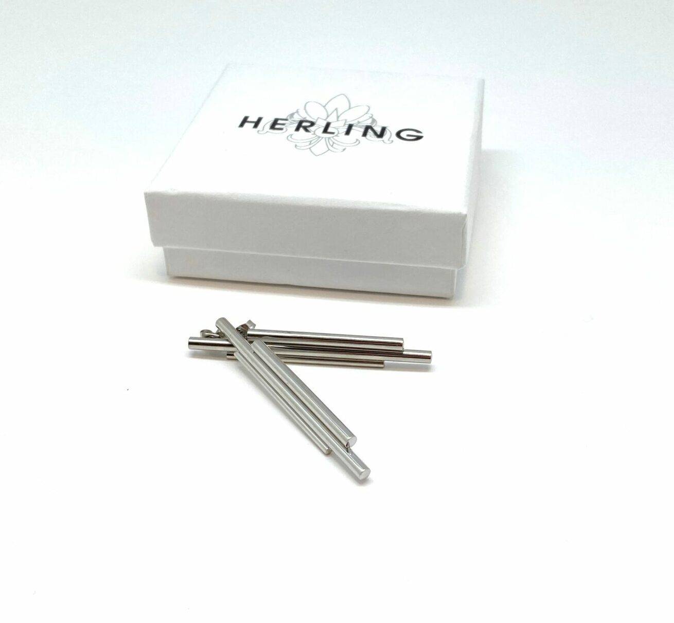 Linear Prism minimalist designer earrings in premium steel finish