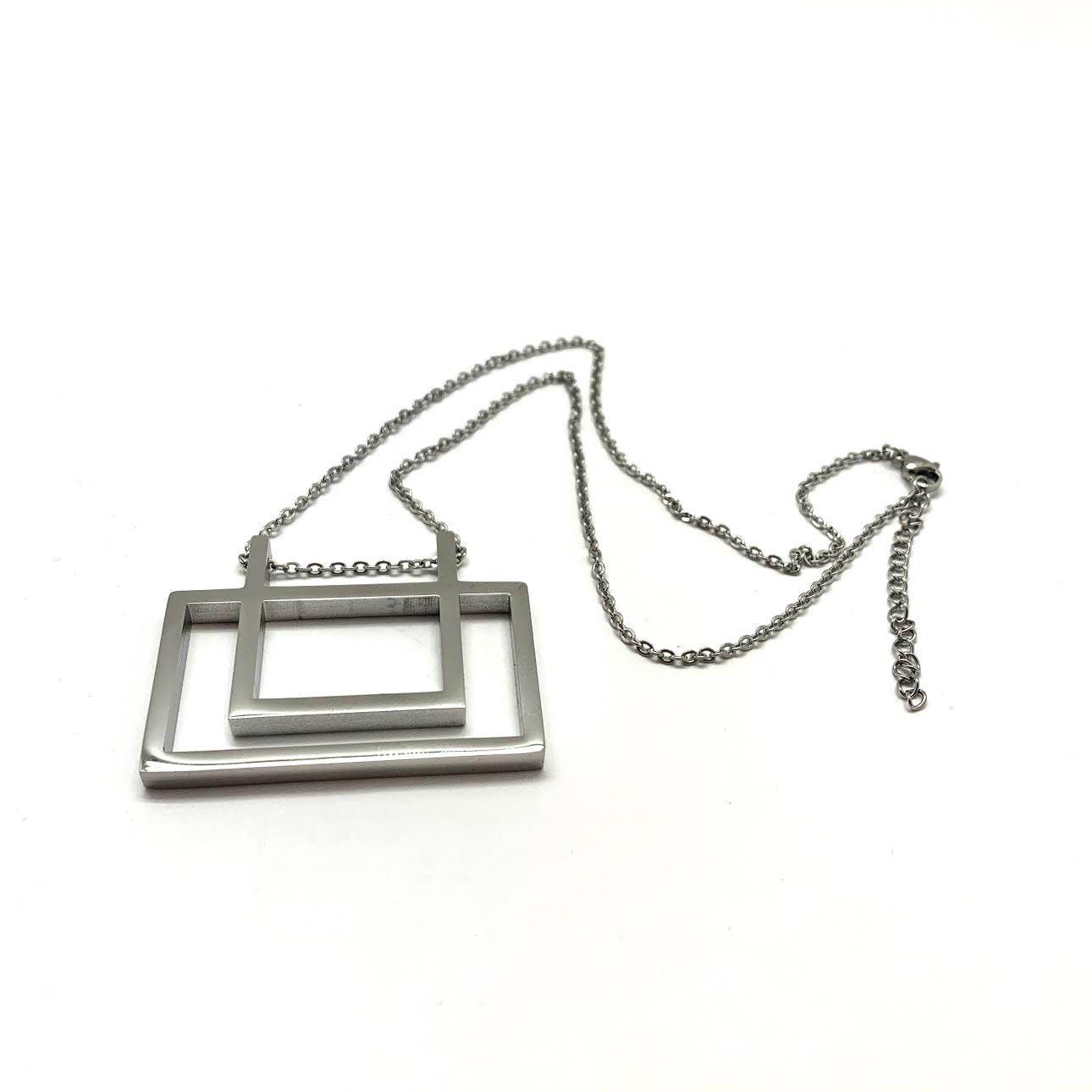 Modern Geometric Pendant Necklace | HerlinG Collection - Image 2