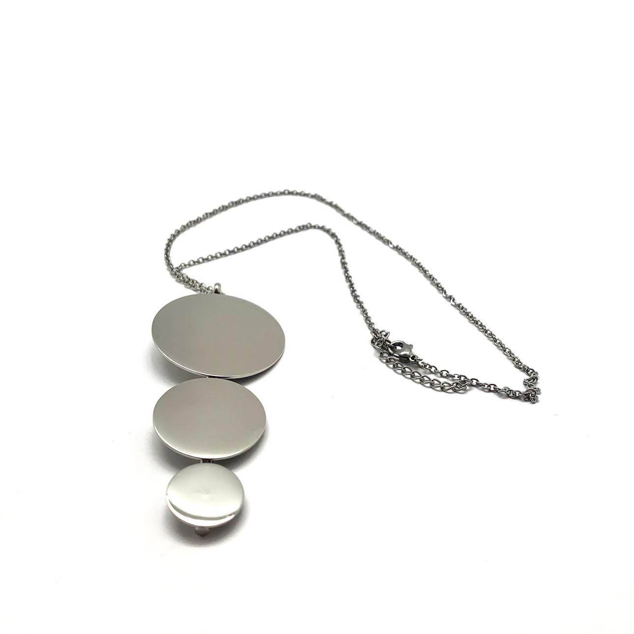 Architectural Disc Pendant Necklace | HerlinG Collection - Image 2