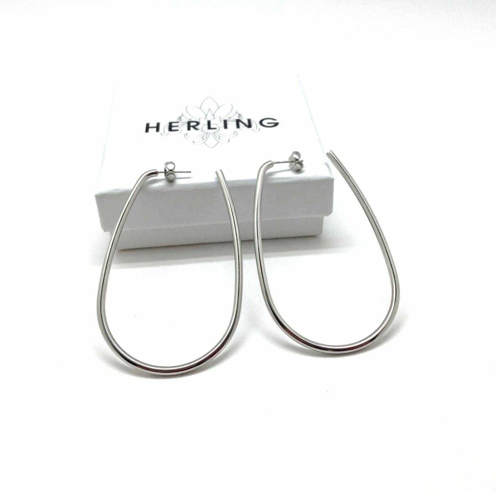 Infinity Teardrop Hoop Earrings