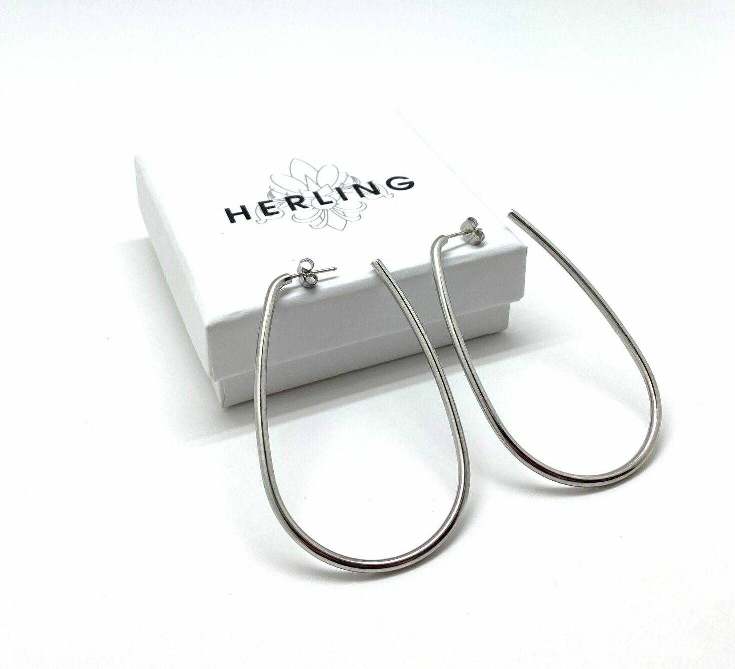 Infinity Teardrop Hoop Earrings