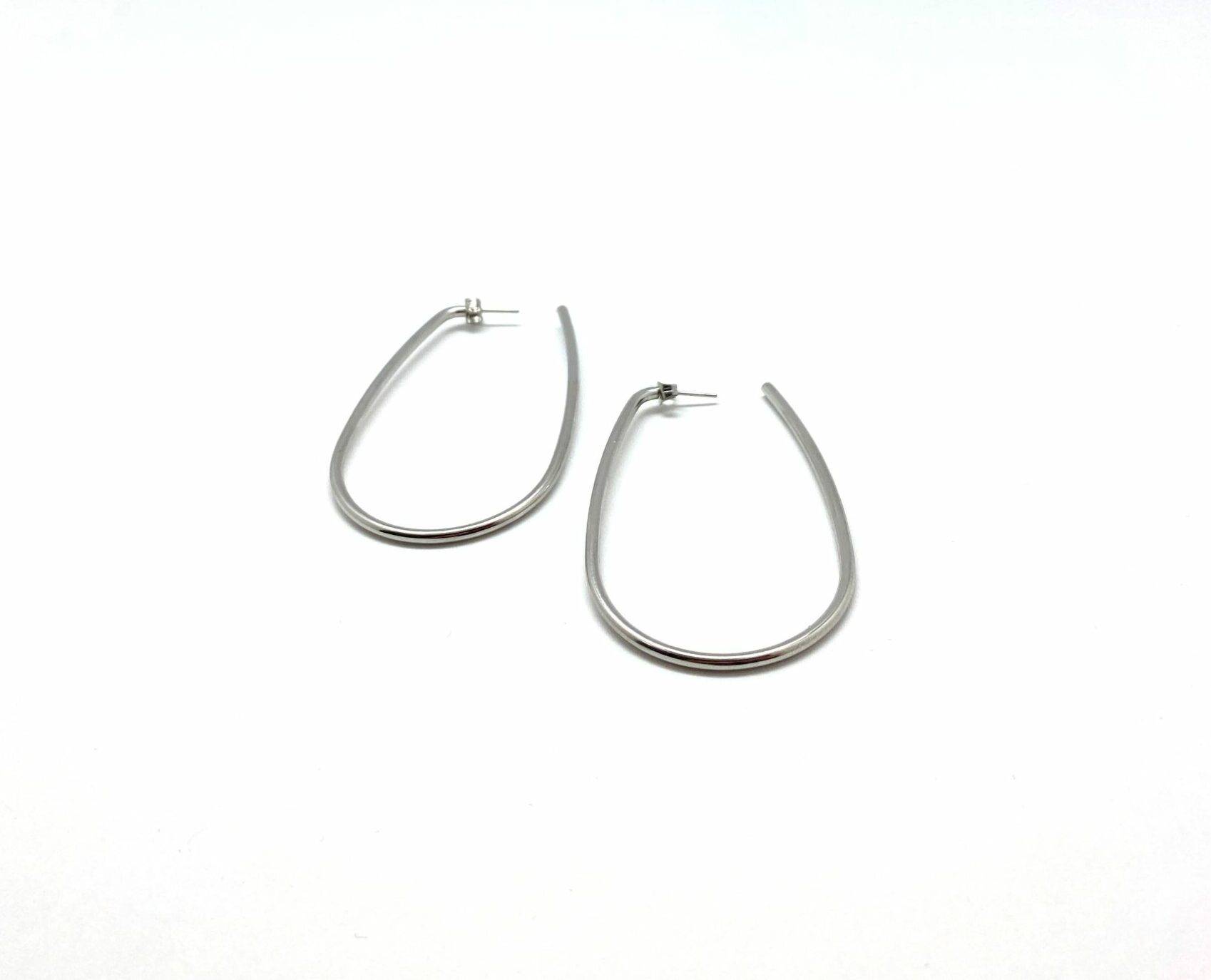 Infinity Teardrop Hoop Earrings