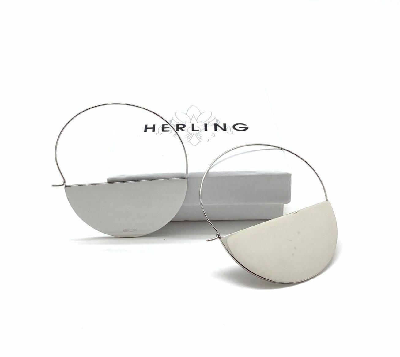 Half moon earrings in premium stainless steel