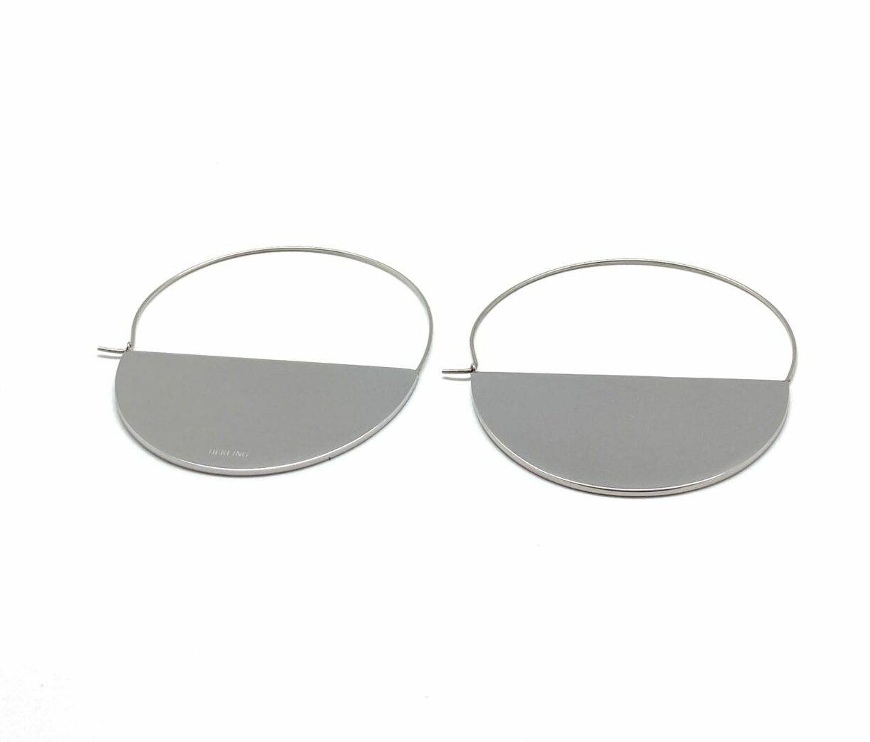 Half moon earrings in premium stainless steel