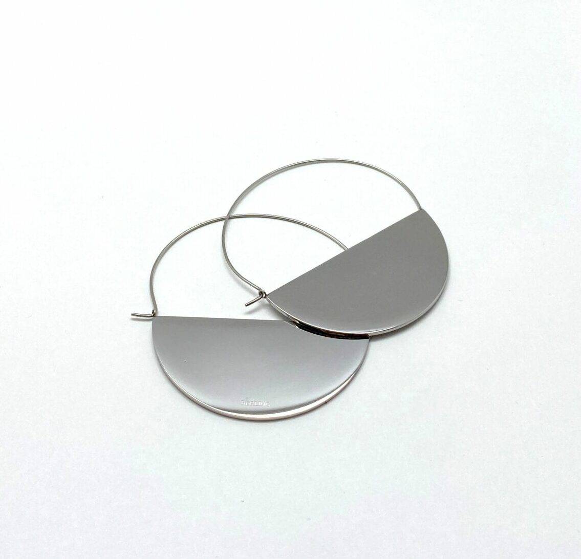 Half moon earrings in premium stainless steel