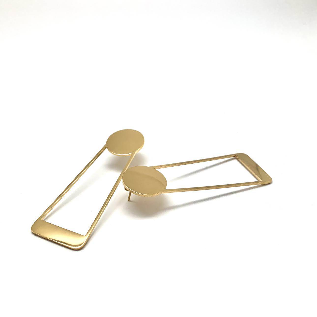 Aspect Geometric Drop Earrings | HerlinG Collection - Image 4